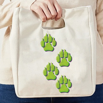 Modes zīmols Print Tote Izolācijas pusdienu soma Mājīga ceļojumu pārnēsājama liela ietilpība termiskā pusdienu soma Rokassomas Ikdienas audekla somas