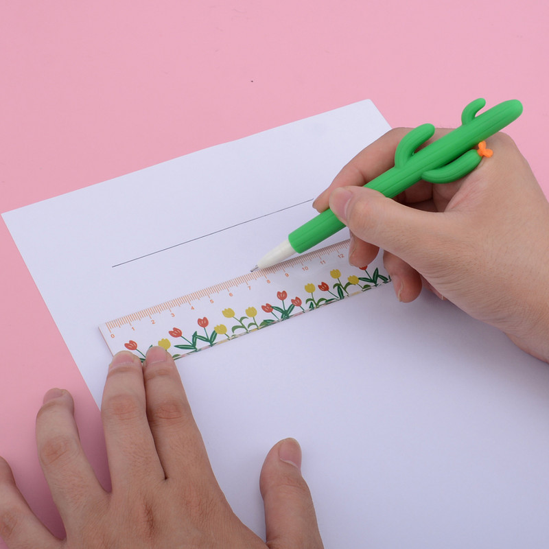 Cvjetno ravnalo Kawaii korejski pribor za pisanje prozirni 15 cm Regla školski pribor Alat za crtanje Papeleria pribor Školska pravila