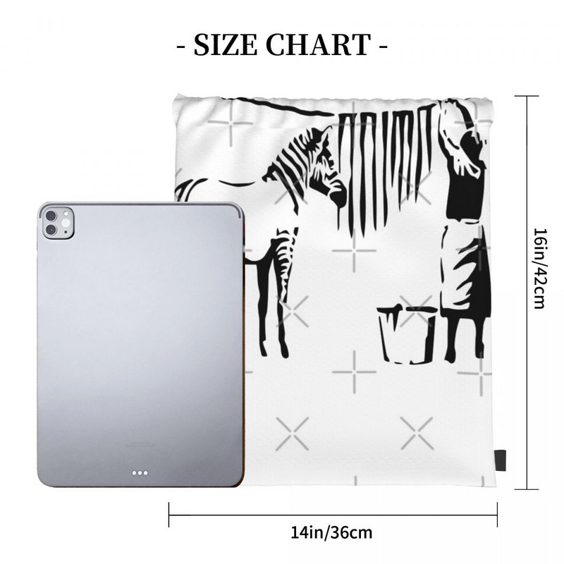 Genți cu șnur Banksy Zebra Rucsacuri Geanta de voiaj Pentru Bărbați Rucsac Femei Rucsac cu șnur