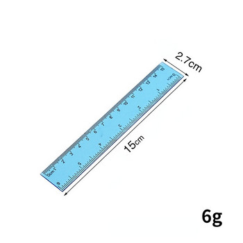 Διαφανής χάρακας 15/20/30cm Φορητοί χάρακες απλού στυλ Μαθηματικά Εργαλείο σχεδίασης Σχολείο Χρήσιμα είδη γραφείου Kawaii