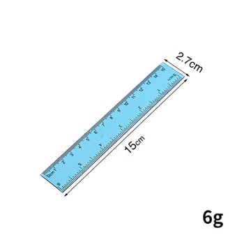 Прозрачна линийка 15/20/30 см Преносими линийки в прост стил Математически инструмент за рисуване Училищни полезни Kawaii канцеларски материали Офис консумативи