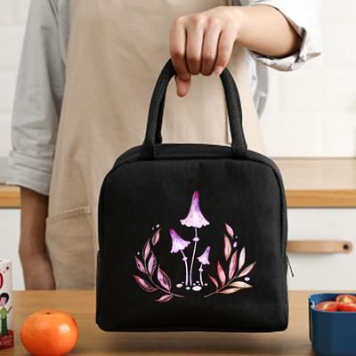 Prijenosna torba za ručak Unisex toplinski izolirana dječja kutija za ručak Ručna torba Hrana Piknik za posao Hladnjaci Torbe za pohranu Serija gljiva