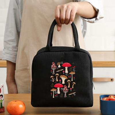 Prijenosna torba za ručak Unisex toplinski izolirana dječja kutija za ručak Ručna torba Hrana Piknik za posao Hladnjaci Torbe za pohranu Serija gljiva