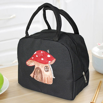 Prijenosna torba za ručak Unisex toplinski izolirana dječja kutija za ručak Ručna torba Hrana Piknik za posao Hladnjaci Torbe za pohranu Serija gljiva