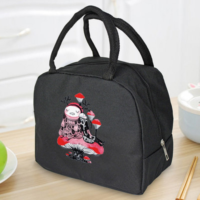 Prijenosna torba za ručak Unisex toplinski izolirana dječja kutija za ručak Ručna torba Hrana Piknik za posao Hladnjaci Torbe za pohranu Serija gljiva