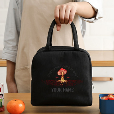 Prijenosna torba za ručak Unisex toplinski izolirana dječja kutija za ručak Ručna torba Hrana Piknik za posao Hladnjaci Torbe za pohranu Serija gljiva