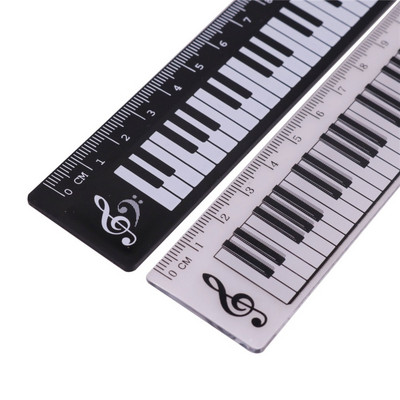 2 kom crna ILI prozirna 15 cm ravno ravnalo Piano uzorak plastični materijal student kreativni pribor alati za mjerenje