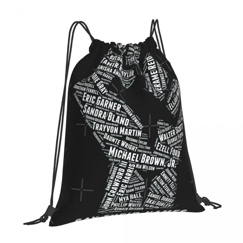 A fekete életek számítanak, mondják ki a nevüket Zsinórral Táskák Hátizsákok Hátizsákok Utazótáskák Gyermektáska Gyerektáska Szövettáska