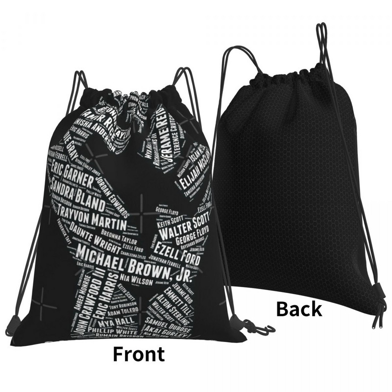 A fekete életek számítanak, mondják ki a nevüket Zsinórral Táskák Hátizsákok Hátizsákok Utazótáskák Gyermektáska Gyerektáska Szövettáska
