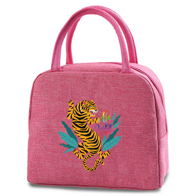 Γυναικεία τσάντα μεσημεριανού γεύματος θερμομονωμένη φορητή θήκη πικνίκ Ταξίδι σε εξωτερικούς χώρους Τσάντες μεσημεριανού γεύματος Κουτί αποθήκευσης τροφίμων Tote Θήκη μεσημεριανού γεύματος για το παιδί