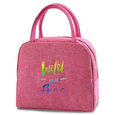 Γυναικεία τσάντα μεσημεριανού γεύματος θερμομονωμένη φορητή θήκη πικνίκ Ταξίδι σε εξωτερικούς χώρους Τσάντες μεσημεριανού γεύματος Κουτί αποθήκευσης τροφίμων Tote Θήκη μεσημεριανού γεύματος για το παιδί