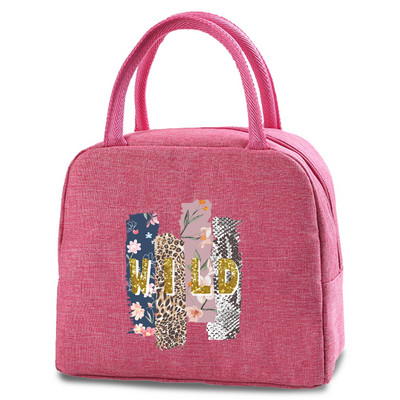 Γυναικεία τσάντα μεσημεριανού γεύματος θερμομονωμένη φορητή θήκη πικνίκ Ταξίδι σε εξωτερικούς χώρους Τσάντες μεσημεριανού γεύματος Κουτί αποθήκευσης τροφίμων Tote Θήκη μεσημεριανού γεύματος για το παιδί