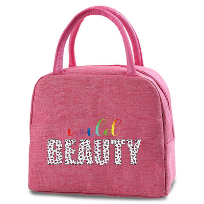 Γυναικεία τσάντα μεσημεριανού γεύματος θερμομονωμένη φορητή θήκη πικνίκ Ταξίδι σε εξωτερικούς χώρους Τσάντες μεσημεριανού γεύματος Κουτί αποθήκευσης τροφίμων Tote Θήκη μεσημεριανού γεύματος για το παιδί