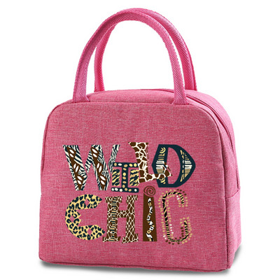 Γυναικεία τσάντα μεσημεριανού γεύματος θερμομονωμένη φορητή θήκη πικνίκ Ταξίδι σε εξωτερικούς χώρους Τσάντες μεσημεριανού γεύματος Κουτί αποθήκευσης τροφίμων Tote Θήκη μεσημεριανού γεύματος για το παιδί