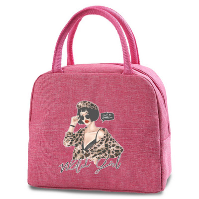 Γυναικεία τσάντα μεσημεριανού γεύματος θερμομονωμένη φορητή θήκη πικνίκ Ταξίδι σε εξωτερικούς χώρους Τσάντες μεσημεριανού γεύματος Κουτί αποθήκευσης τροφίμων Tote Θήκη μεσημεριανού γεύματος για το παιδί