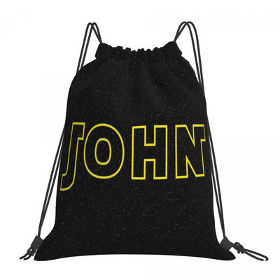 John Drawstring Bags Mugursomas Travel Female Soma Auduma Mugursomas aukliņu maisiņš