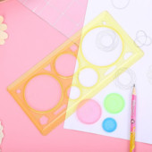 Varietate de riglă Wanhua Set de riglă magică Șablon de desen în spirală geometrie Copie de mână universală Șablon de pictură pentru pictură de ziar