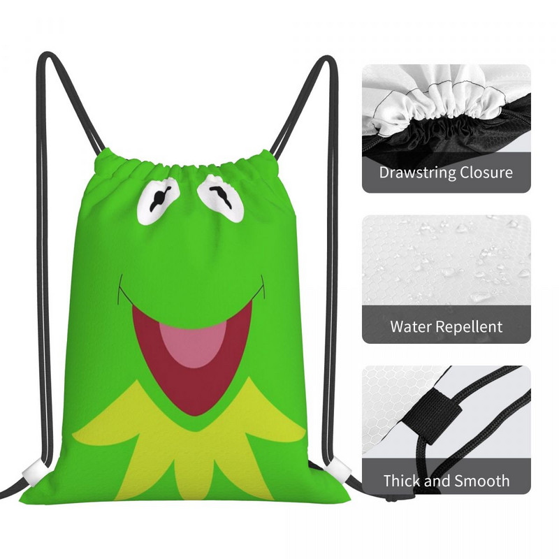 Tašky so sťahovacou šnúrkou Kermit, batohy, puzdro, cestovné tašky, školská taška, detský batoh