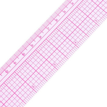 Пластмасова линийка за рязане на дрехи за шевни аксесоари Пачуърк инструменти Правило за шивашки мащаб Консумативи за рисуване L-образна форма