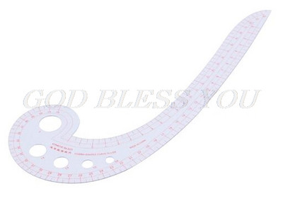 Šivaće ravnalo u obliku francuske krivulje, plastično krojačko crtanje, zanatski alat DIY 85WD