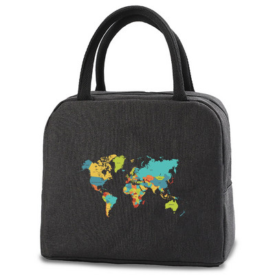 Ručna torba Torba za ručak Ženska toplinska torba s toplinskom izolacijom Kutija za ručak Paket leda Prijenosna torba Hrana Torbe za piknik za muškarce Žene Djeca Posao