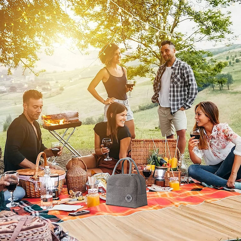 Ručna torba Torba za ručak Ženska toplinska torba s toplinskom izolacijom Kutija za ručak Paket leda Prijenosna torba Hrana Torbe za piknik za muškarce Žene Djeca Posao