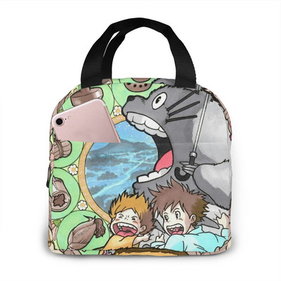 torba za ručak za žene smiješni crtani dječje bento rashladne torbe Totoro plišana toplinska kutija za doručak prijenosna piknik putovanja