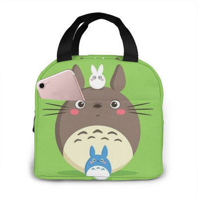 torba za ručak za žene smiješni crtani dječje bento rashladne torbe Totoro plišana toplinska kutija za doručak prijenosna piknik putovanja