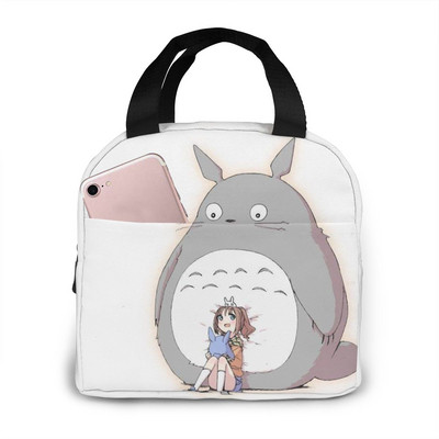 torba za ručak za žene smiješni crtani dječje bento rashladne torbe Totoro plišana toplinska kutija za doručak prijenosna piknik putovanja