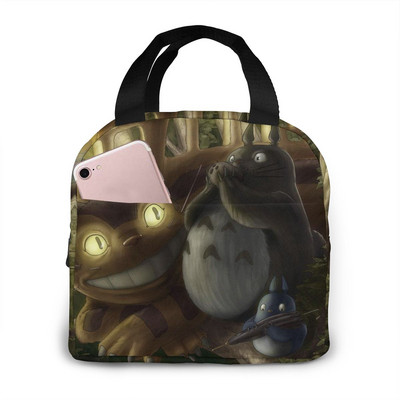 torba za ručak za žene smiješni crtani dječje bento rashladne torbe Totoro plišana toplinska kutija za doručak prijenosna piknik putovanja