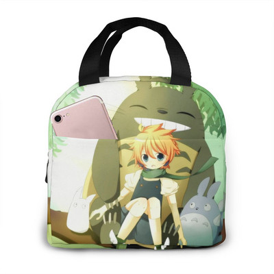 torba za ručak za žene smiješni crtani dječje bento rashladne torbe Totoro plišana toplinska kutija za doručak prijenosna piknik putovanja