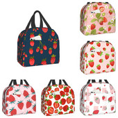 Mielas braškių pietų maišelis priešpiečių indeliai Termosas karštam maistui Pietų dėžutė paauglėms Mergaitėms Mokykla Darbo Kelionės Piknikas Bento Krepšiai