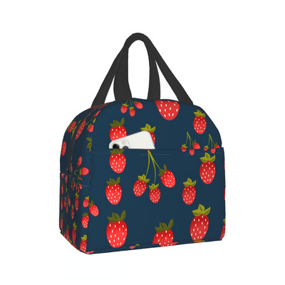 Mielas braškių pietų maišelis priešpiečių indeliai Termosas karštam maistui Pietų dėžutė paauglėms Mergaitėms Mokykla Darbo Kelionės Piknikas Bento Krepšiai