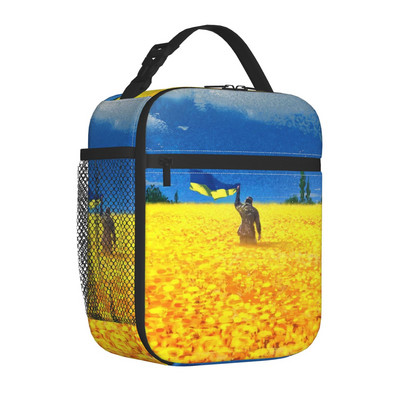 Ukraina lipuga isoleeritud lõunakotid naiste kaasaskantav lõunasöögikonteiner kooli multifunktsionaalse toidukasti jaoks