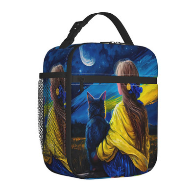 Ukraina lipuga isoleeritud lõunakotid naiste kaasaskantav lõunasöögikonteiner kooli multifunktsionaalse toidukasti jaoks