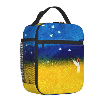 Ukraina lipuga isoleeritud lõunakotid naiste kaasaskantav lõunasöögikonteiner kooli multifunktsionaalse toidukasti jaoks