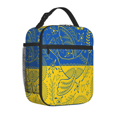 Ukraina lipuga isoleeritud lõunakotid naiste kaasaskantav lõunasöögikonteiner kooli multifunktsionaalse toidukasti jaoks