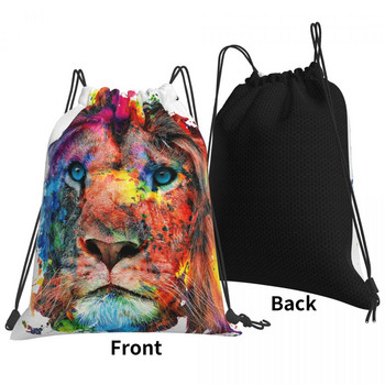 Lion 3 Drawstring τσάντες Τσάντες πλάτης Σακίδια πλάτης Custom Bag Τσάντα πλάτης Γυναικεία τσάντα παπουτσιών για παιδιά