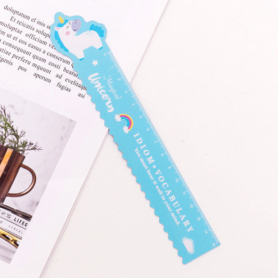 1vnt 15 cm animacinių filmų gyvūnų kūrybinių indų lanksti magnetinė liniuotė matavimo liniuotė