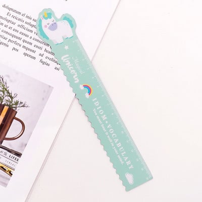 1vnt 15 cm animacinių filmų gyvūnų kūrybinių indų lanksti magnetinė liniuotė matavimo liniuotė