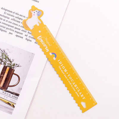 1vnt 15 cm animacinių filmų gyvūnų kūrybinių indų lanksti magnetinė liniuotė matavimo liniuotė