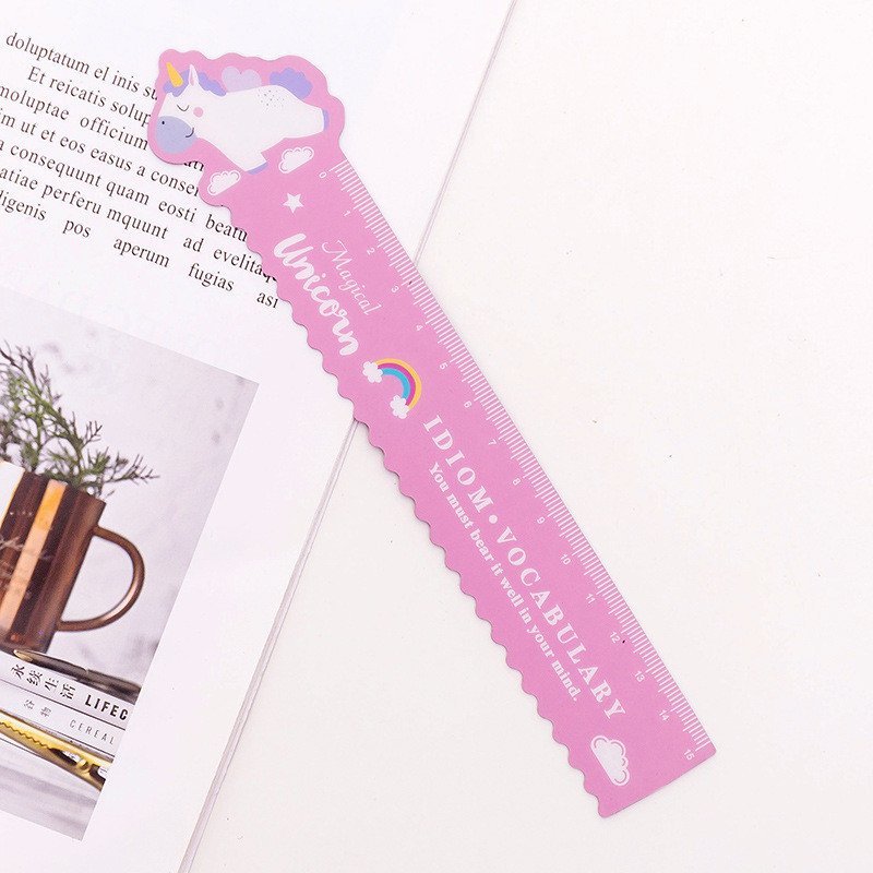 1vnt 15 cm animacinių filmų gyvūnų kūrybinių indų lanksti magnetinė liniuotė matavimo liniuotė