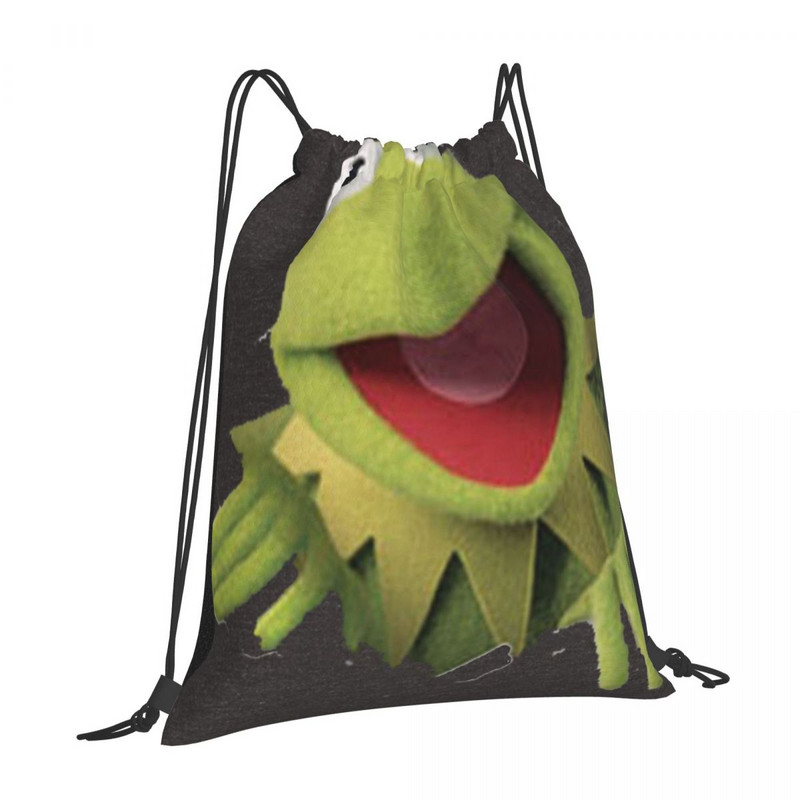 Kermit The Frog 4 húzózsinóros táskák hátizsákok utazó női táska húzózsinóros táska női hátizsák