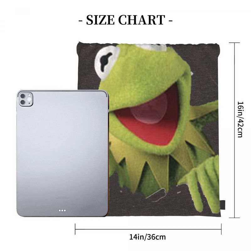 Kermit The Frog 4 húzózsinóros táskák hátizsákok utazó női táska húzózsinóros táska női hátizsák