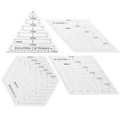 Prozirni akrilni patchwork zanatski ravnalo za prošivanje ravnala za rezanje DIY šivanje mjerni alati za crtanje Kućni ured Školski pribor