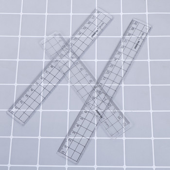 1τεμ 15cm 18cm 20cm Διαφανής Απλός Χάρακας Πλαστικός Τετράγωνος Χάρακας Χαριτωμένο Εκμάθηση Χαρτικά Σχέδιο Σχολικά Είδη