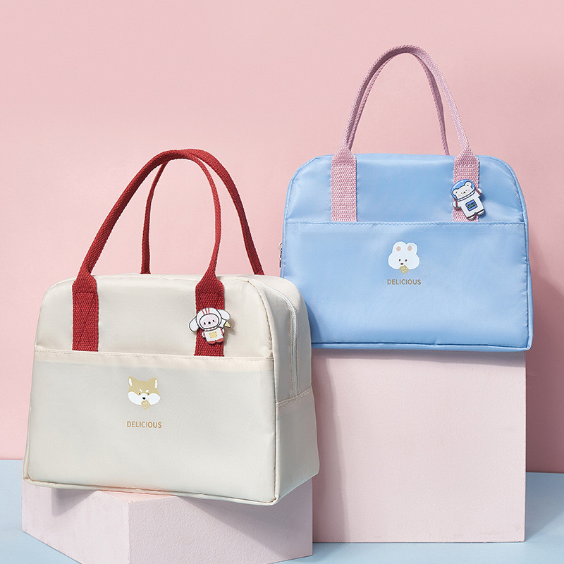 Pārnēsājama pusdienu soma liela ietilpība jauka, siltumizolēta pusdienu kaste, ūdensnecaurlaidīga Oksfordas dzesētāja soma piknika pārtikas uzglabāšanas Bento maisiņš