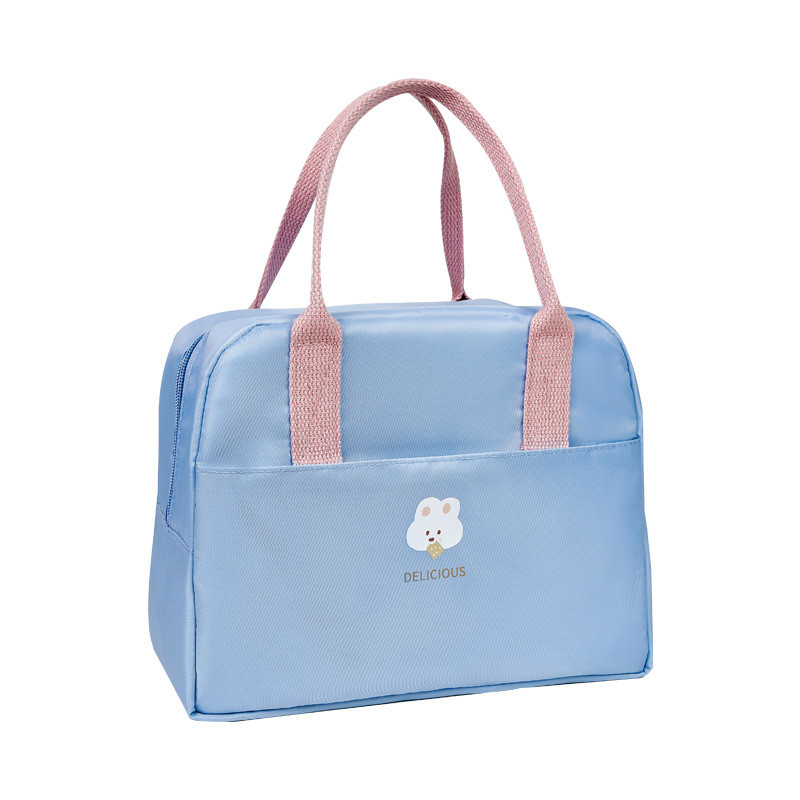 Pārnēsājama pusdienu soma liela ietilpība jauka, siltumizolēta pusdienu kaste, ūdensnecaurlaidīga Oksfordas dzesētāja soma piknika pārtikas uzglabāšanas Bento maisiņš