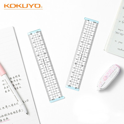 Kokuyo Campus 15 см линийка, двустранна скала, прозрачна акрилна права линия, линийка, офис ученически пособия F7272