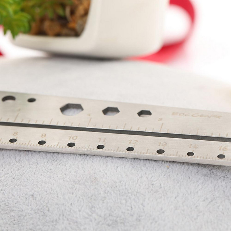 Daugiafunkcinis piešimo skaidrios skalės liniuotė nerūdijančio plieno kampo matuoklis įrankio mastelio liniuotė biuro kompaso matuoklio įrankis